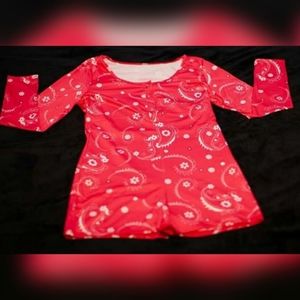 Women's Onesie - Pink Bandana Paisley